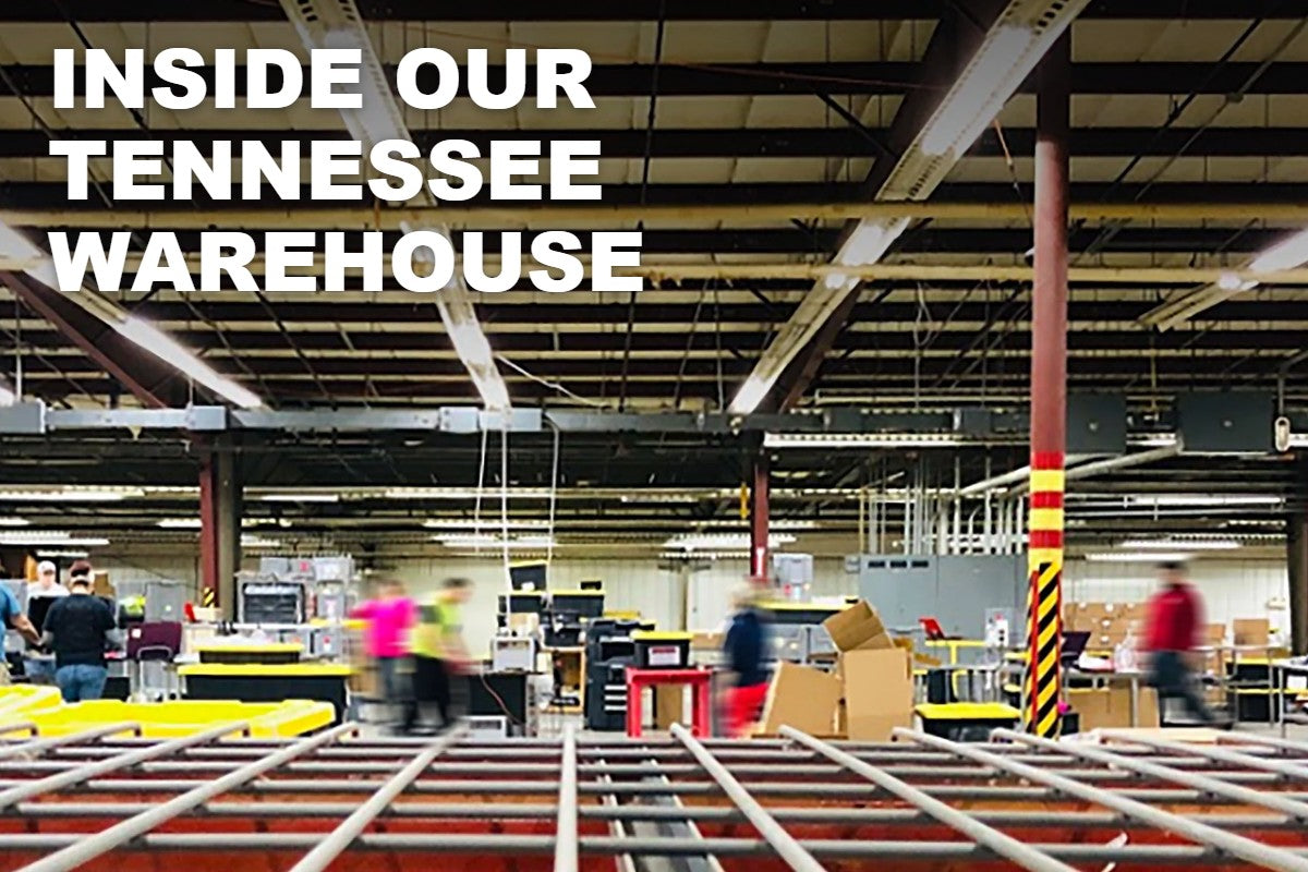 Inside the ValuePetSupplies warehouse in Livingston, Tennessee