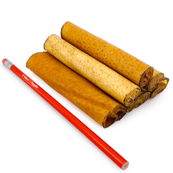 ValueBull USA Pig Skin Retriever Rolls, 4 Inch, Smoked, 200 Count Bulk Pack - 200