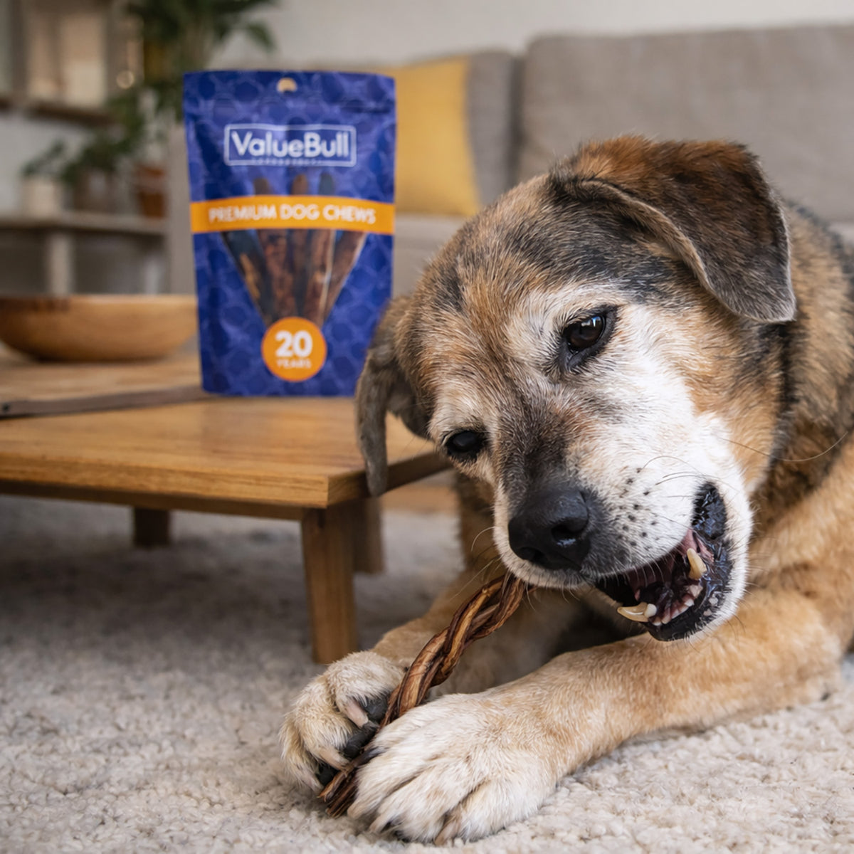 ValueBull Pizzle Twist Dog Chews, Premium Lamb, 40 Count - Lamb - 40 Pizzles