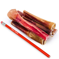 ValueBull Bully Sticks for Dogs, Thick 4-6 Inch, Varied Shapes, 50 Count - Thick - 50 Pieces