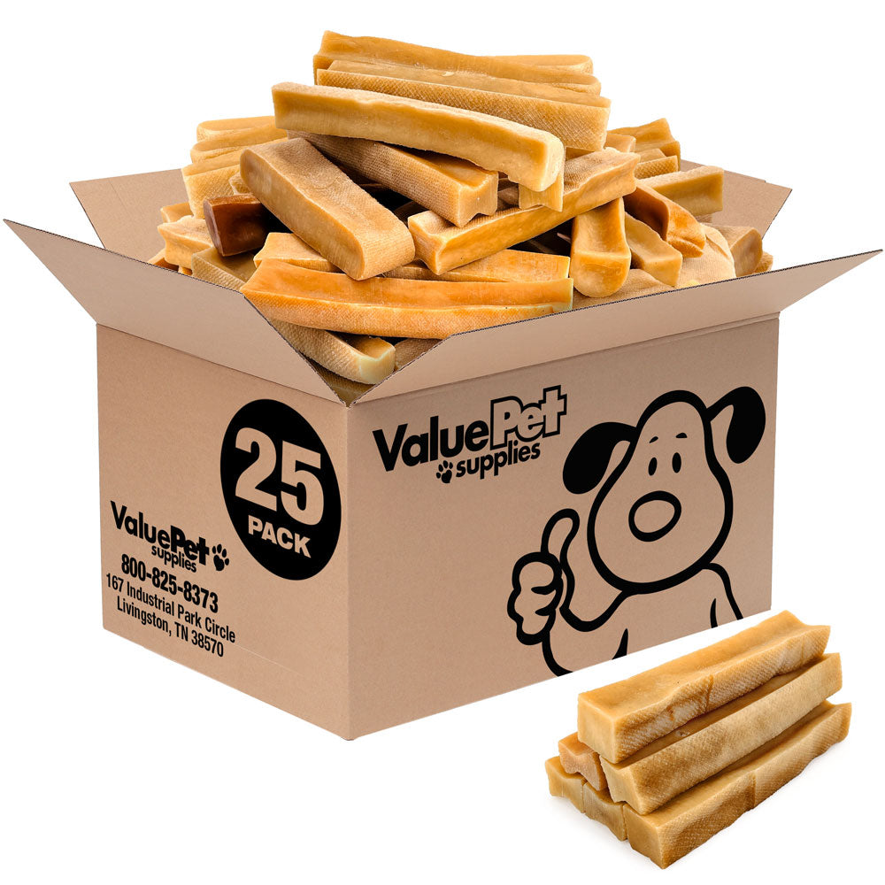 ValueBull Himalayan Yak Cheese Dog Chews, Large, 25 ct Bulk Pack - Large - 25 Bars