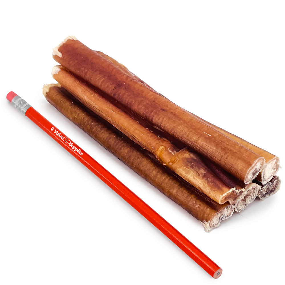 ValueBull USA Bully Sticks for Large Dogs, Thick 6 Inch, 100 Count Bulk Pack - Thick - 100 Sticks