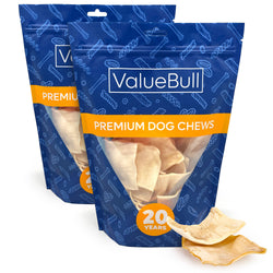 ValueBull USA Beef Rawhide Chips for Dogs, 50 Count - Natural - 50 Chips