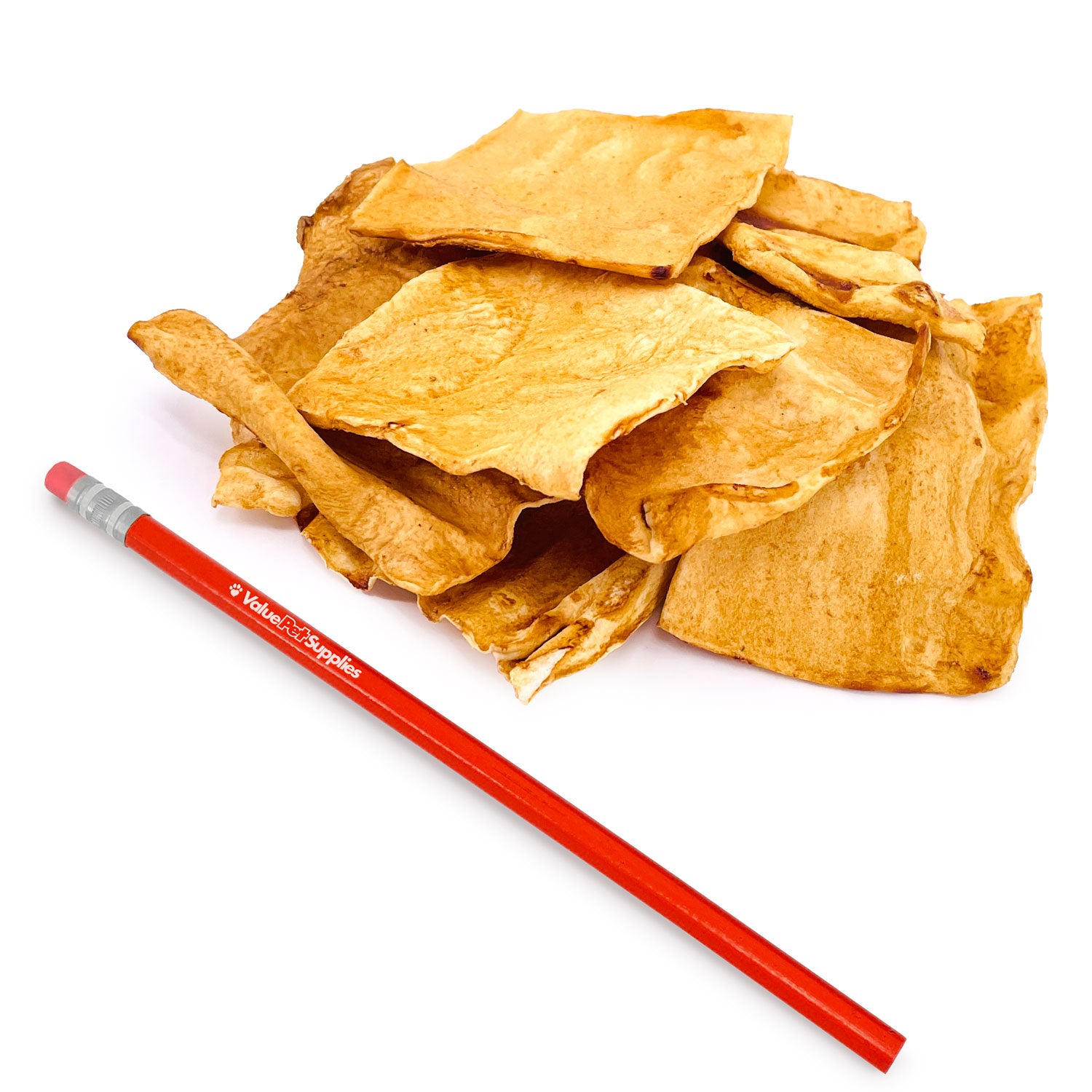 ValueBull USA Rawhide Chips, Chicken Infused, 10 Pound Bulk Pack - Chicken,1 Pound (Pack of 10)