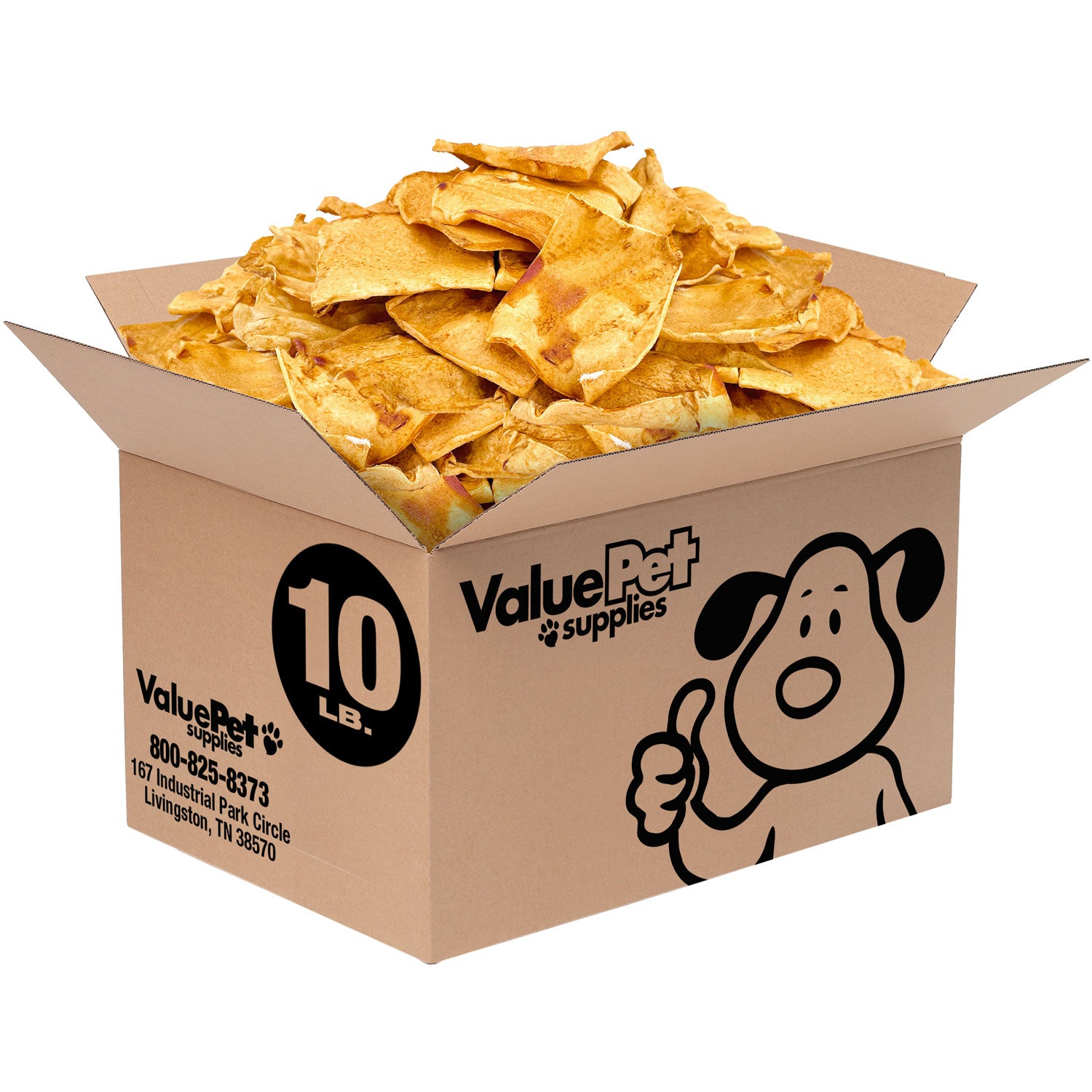 ValueBull USA Rawhide Chips, Chicken Infused, 10 Pound Bulk Pack - Chicken - 10 Pound