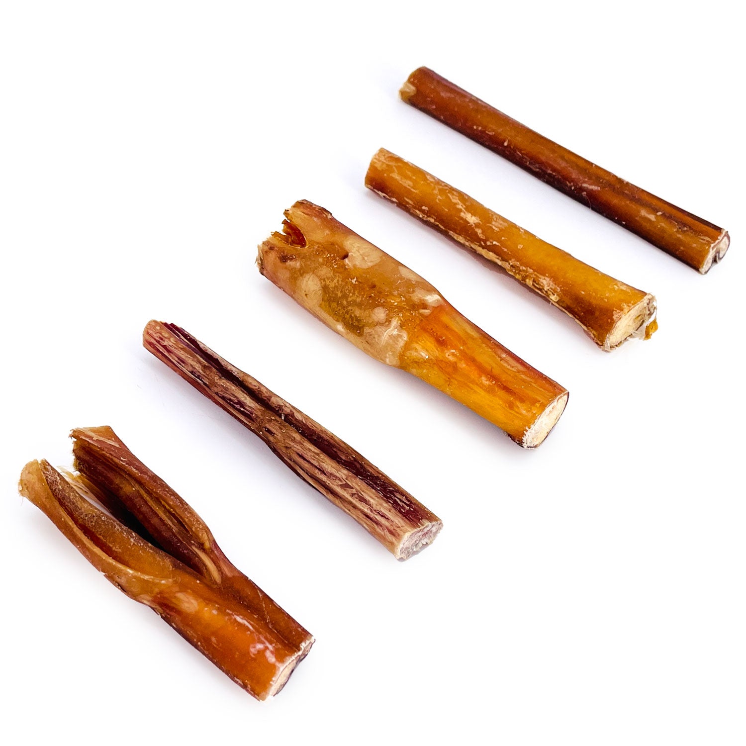 ValueBull Bully Sticks for Dogs, Medium 4-6 Inch, Varied Shapes, 50 Count - Medium - 50 Pieces