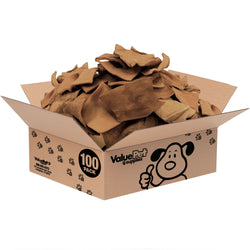 ValueBull USA Rawhide Chips, Smoked, 100 Count Bulk Pack - Smoked,100 Count