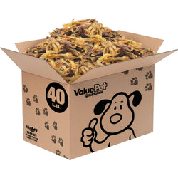 ValueBull Beef Tendons For Dogs, Varied Shapes, 40 Pound Wholesale Pack