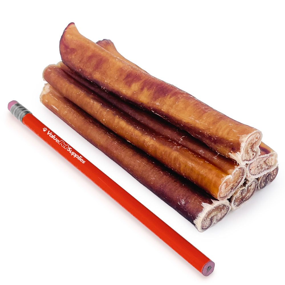 ValueBull USA Bully Sticks for Large Dogs, Jumbo 6 Inch, 25 Count - Jumbo - 25 Sticks