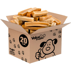 ValueBull Himalayan Yak Cheese Dog Chews, Medium, 20 lb Bulk Pack - Medium - 20 LB