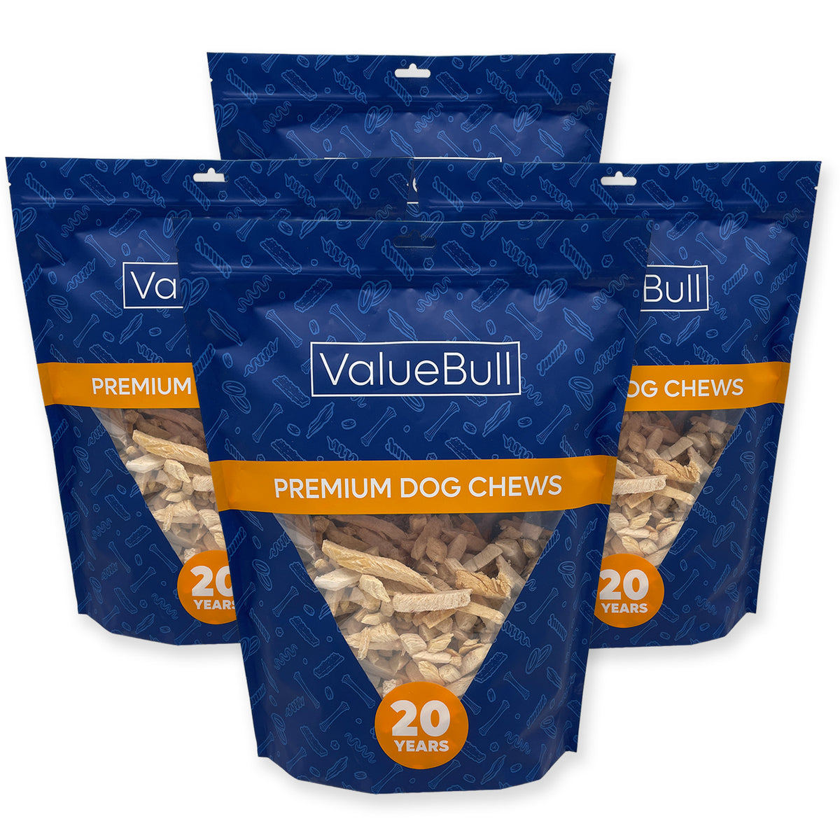 ValueBull USA Freeze Dried Chicken Breast for Dogs & Cats, 8 Pound Wholesale Pack - Breast - 8 Pound