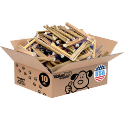 ValueBull USA Collagen Sticks for Dogs, 4-6 Inch Varied Chews, Natural Long-Lasting Dog Treats, 10 Pound Bulk Pack