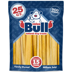 ValueBull USA Pig Skin Retriever Rolls, 12 Inch, Smoked, 25 Count