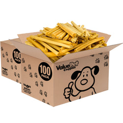 ValueBull USA Pig Skin Retriever Rolls, 12 Inch, Smoked, 200 Count Bulk Pack