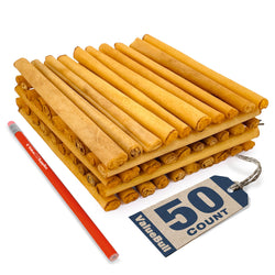 ValueBull USA Collagen Sticks for Small Dogs, 6 Inch Thin Chews, Natural Lightly Smoked Dog Treats, 50 Count