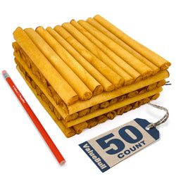ValueBull USA Collagen Sticks for Dogs, Lightly Smoked, 6 Inch Medium Chews, 50 Count