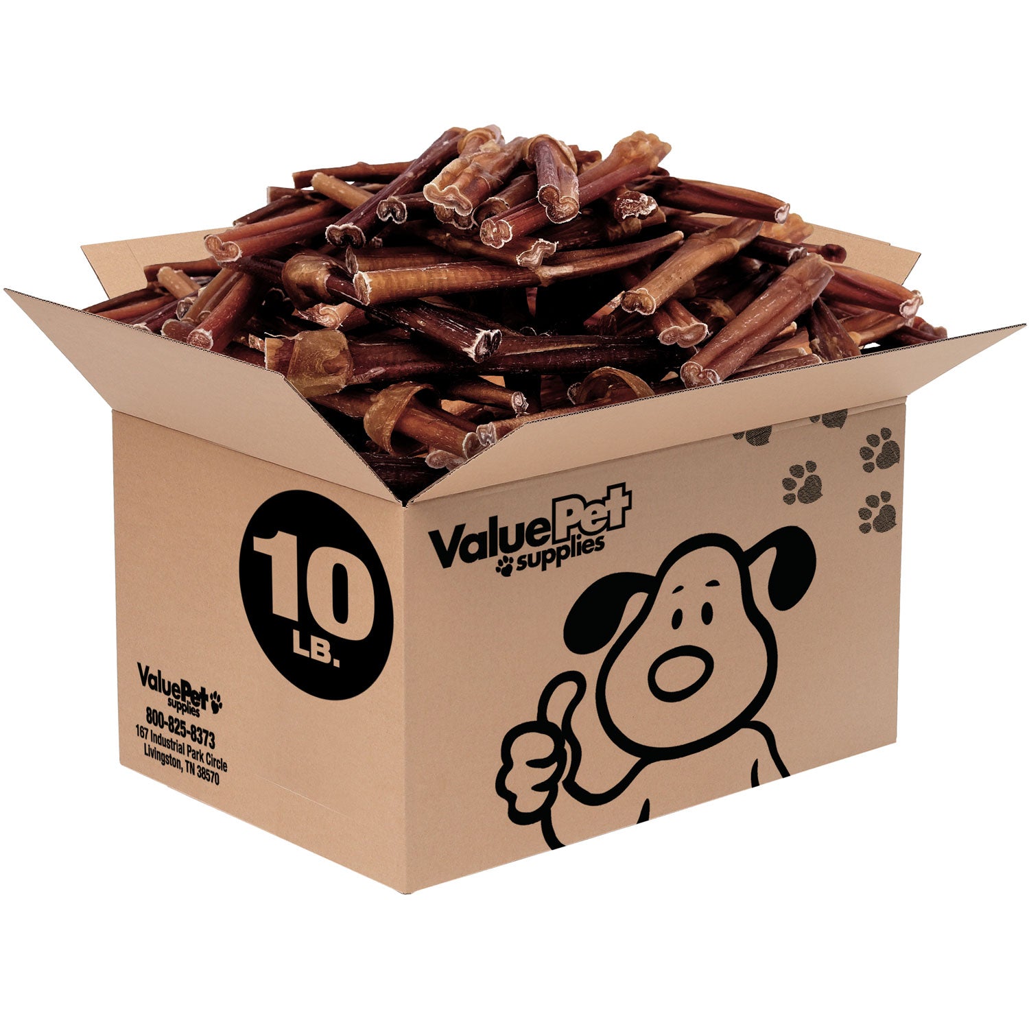 ValueBull USA Bully Sticks for Dogs, 6 Inch, 10 Pounds Bulk Pack