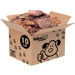 ValueBull Beef Lung Wafers, Premium 10 Pounds Bulk Pack