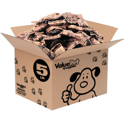 ValueBull Lamb Lung Wafers for Dogs, Premium 5 Pound
