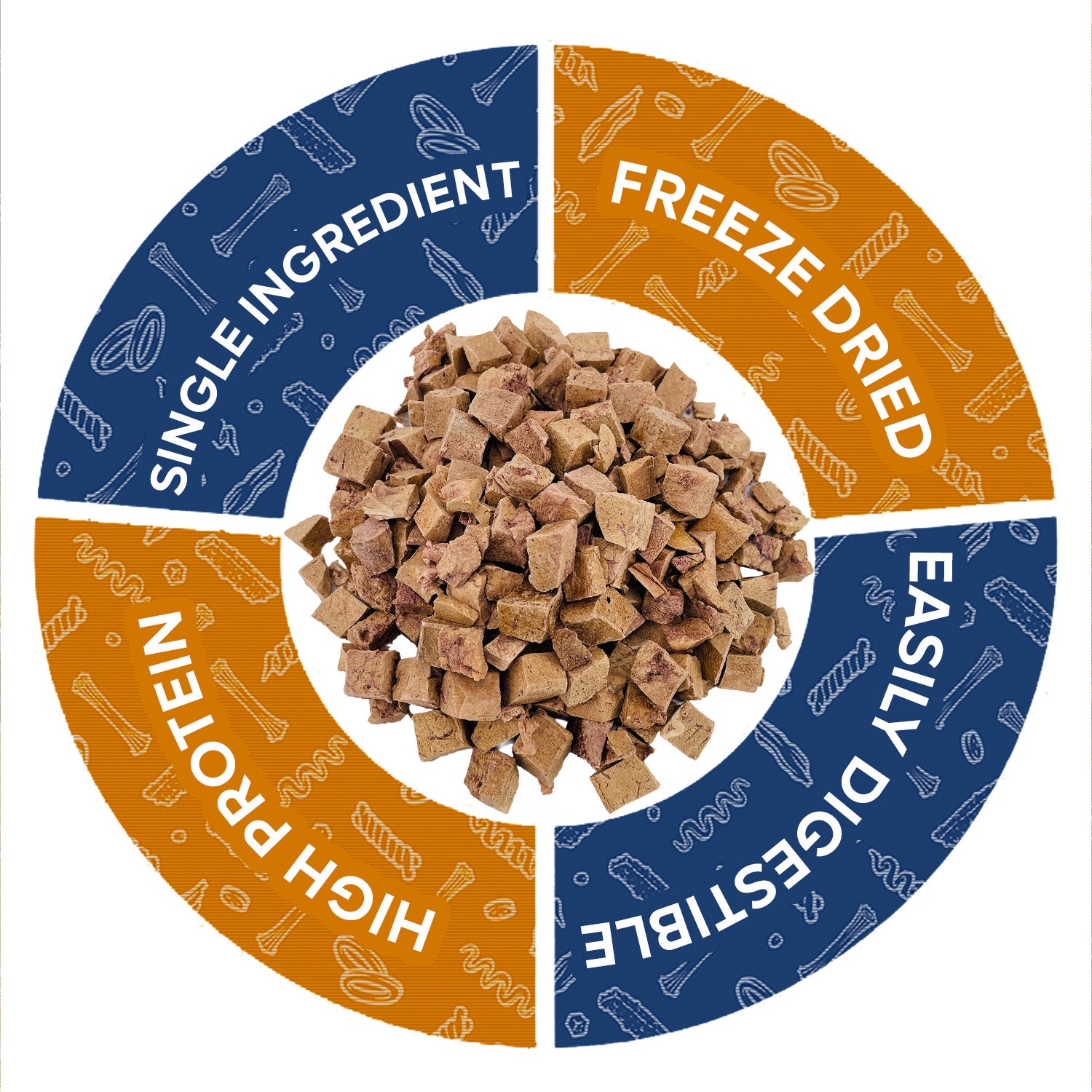 ValueBull USA Freeze Dried Lamb Liver for Dogs & Cats, 8 Pound Wholesale Pack - Lamb Liver - 8 Pound