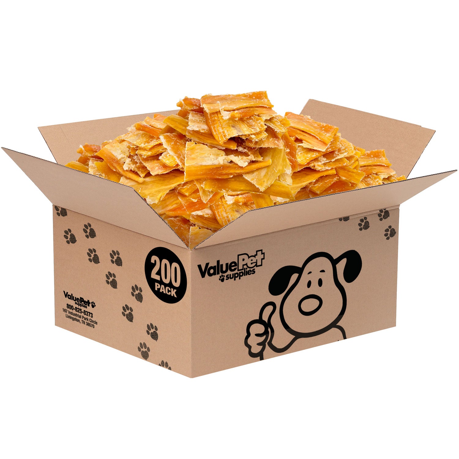 ValueBull Beef Backstrap Tendons, Premium, 200 Count Bulk Pack - Beef - 200 Tendons