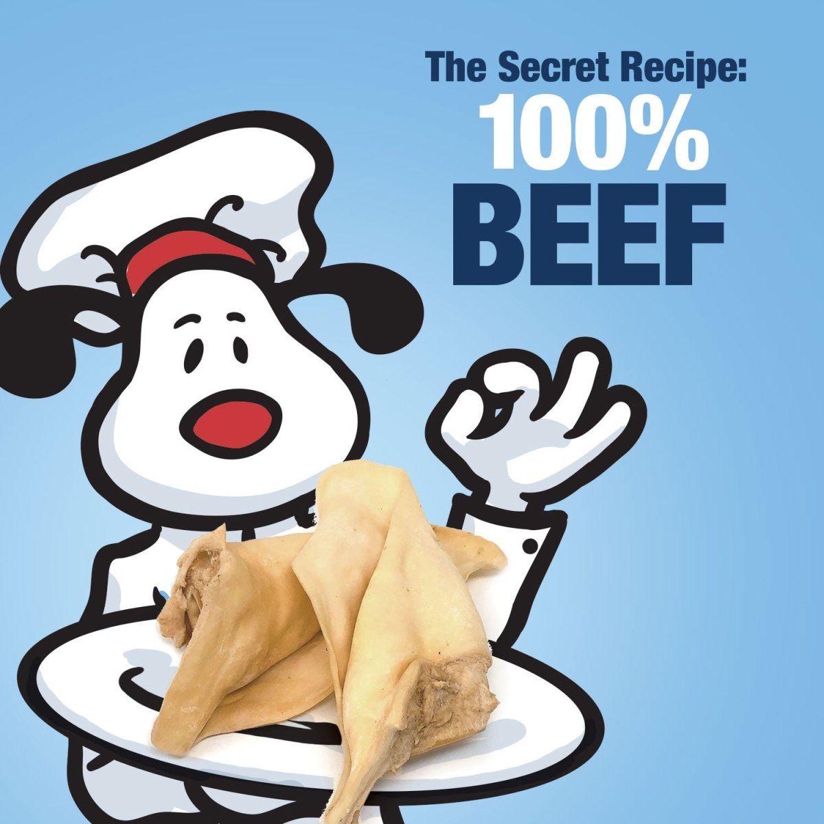 ValueBull Premium Cow Ears, 200 Count Bulk Pack - Beef - 200 Ears