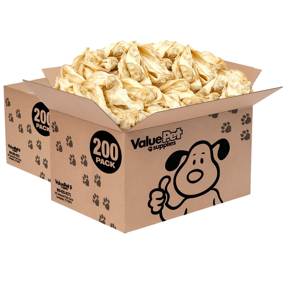 ValueBull Premium Cow Ears, 400 Count Wholesale Pack - Beef - 400 Ears