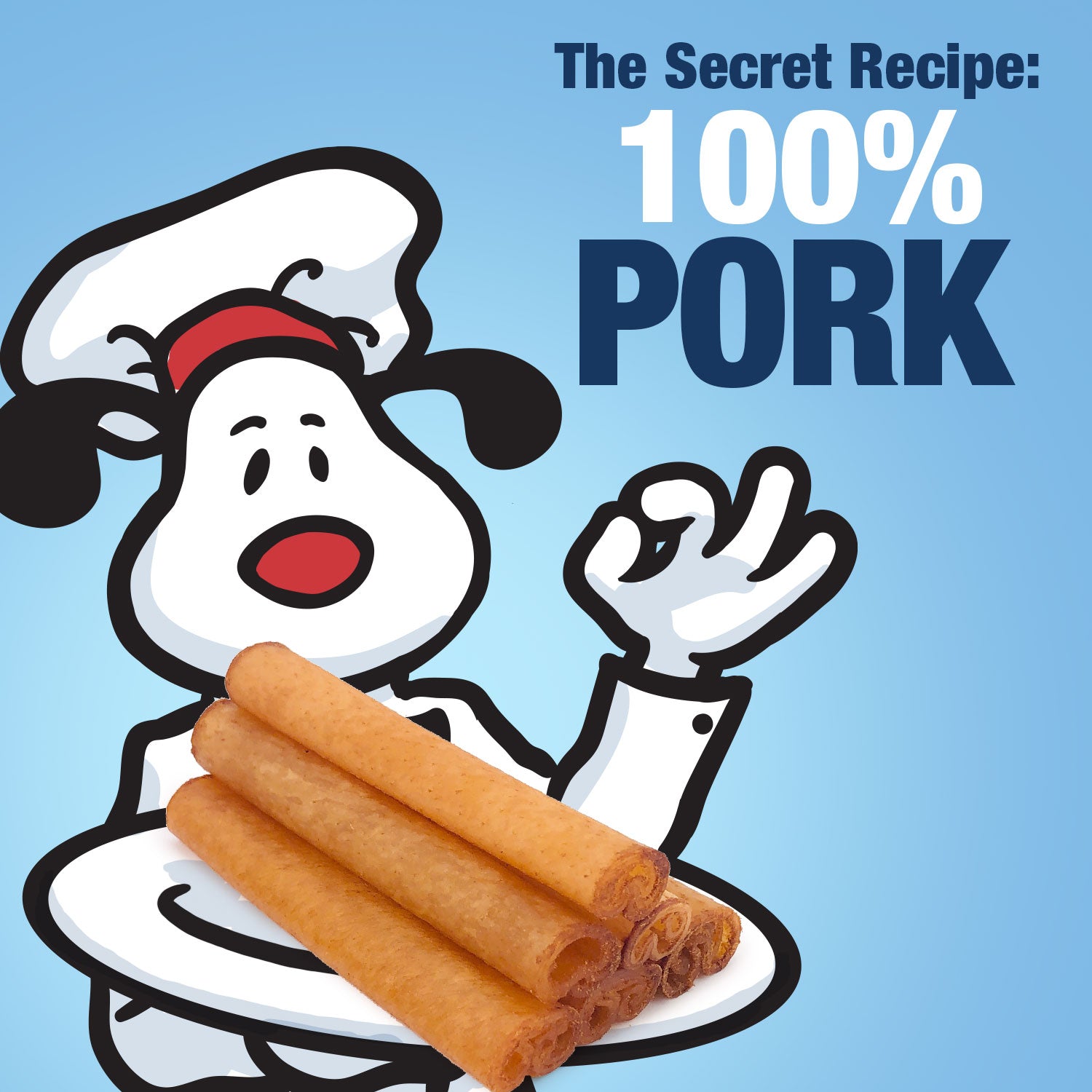ValueBull USA Pig Skin Retriever Rolls, 4 Inch, Smoked, 100 Count Bulk Pack - 100