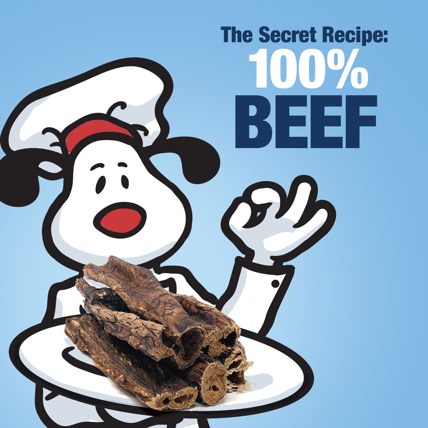 ValueBull Beef Lung Sticks, Premium 2 Pounds - Stick - 2 Pound