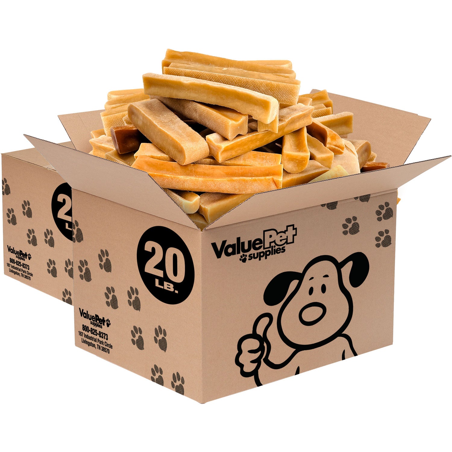 ValueBull Himalayan Yak Cheese Dog Chews, Large, 40 lb Wholesale Pack - Large