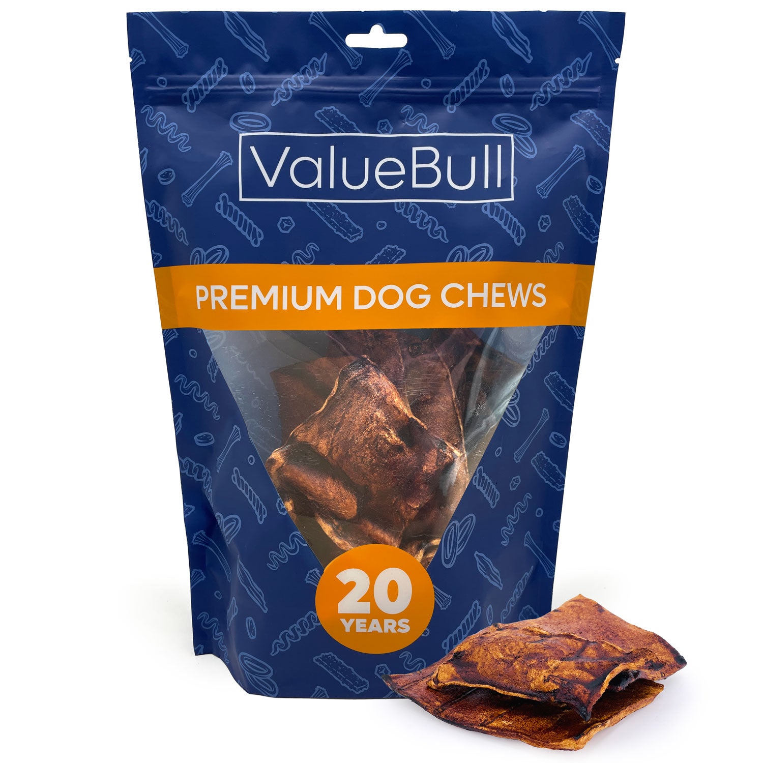 ValueBull USA Rawhide Chips, Natural Beef Flavor, 1 Pound - Beef,1 Pound (Pack of 1)