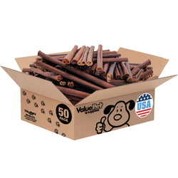 ValueBull USA Collagen Sticks for Dogs, 12 Inch Thick Chews, Natural Long-Lasting Dog Treats, 50 Count Bulk Pack - Thick - 50 Count