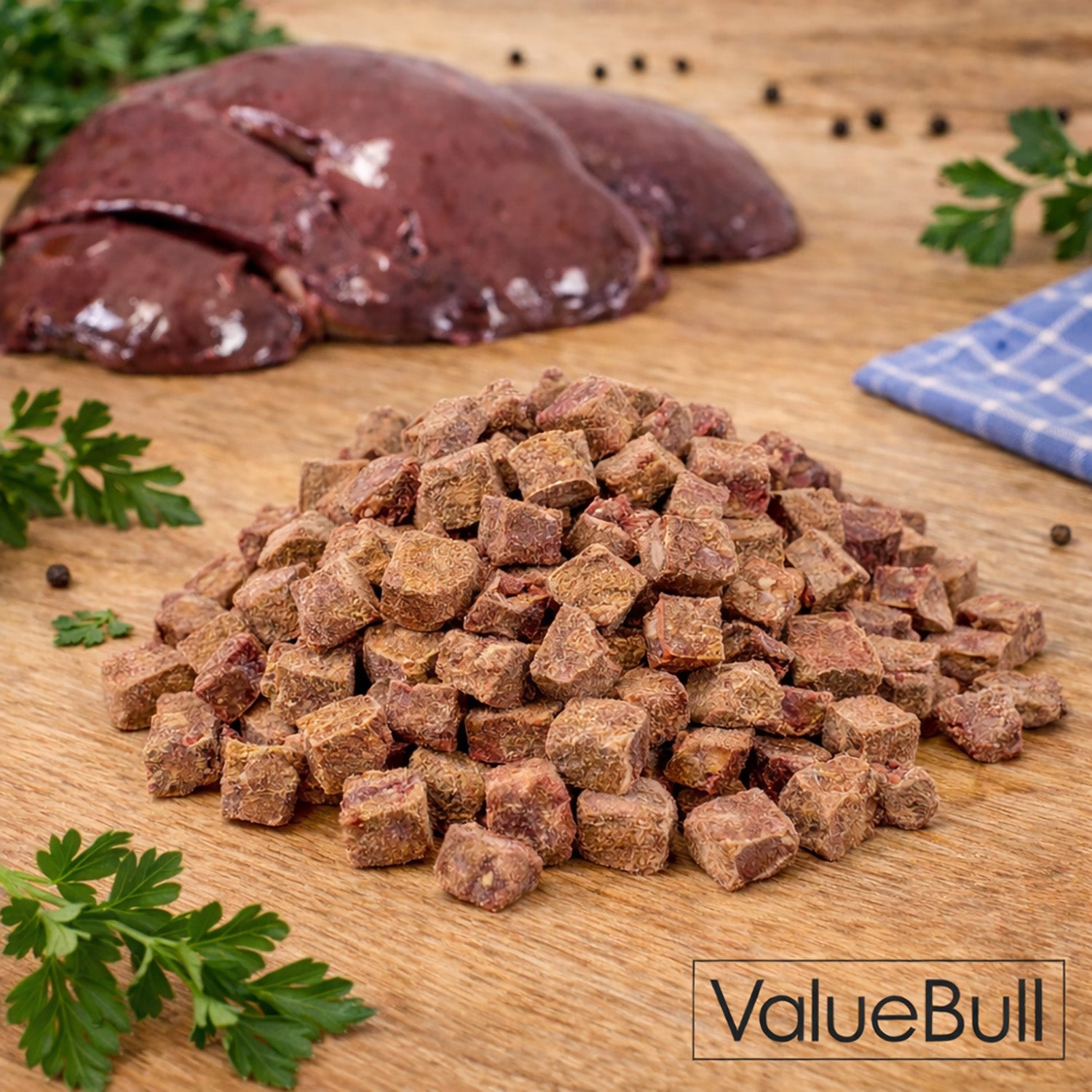 ValueBull USA Freeze Dried Lamb Liver for Dogs & Cats, 8 Pound Wholesale Pack - Lamb Liver - 8 Pound