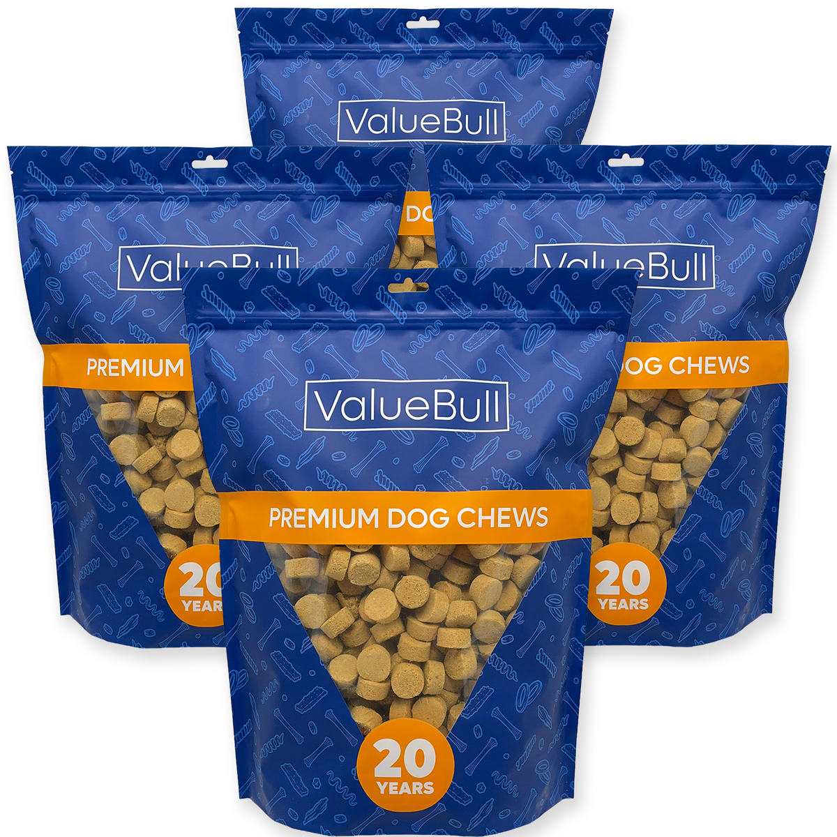 ValueBull USA Freeze Dried Fish & Sweet Potato Training Treats for Dogs & Cats, 8 Pounds Wholesale Pack
