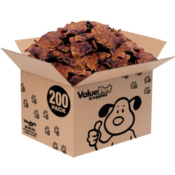 ValueBull USA Rawhide Chips, Natural Beef Flavor, 200 Count Bulk Pack - Beef - 200 Chips