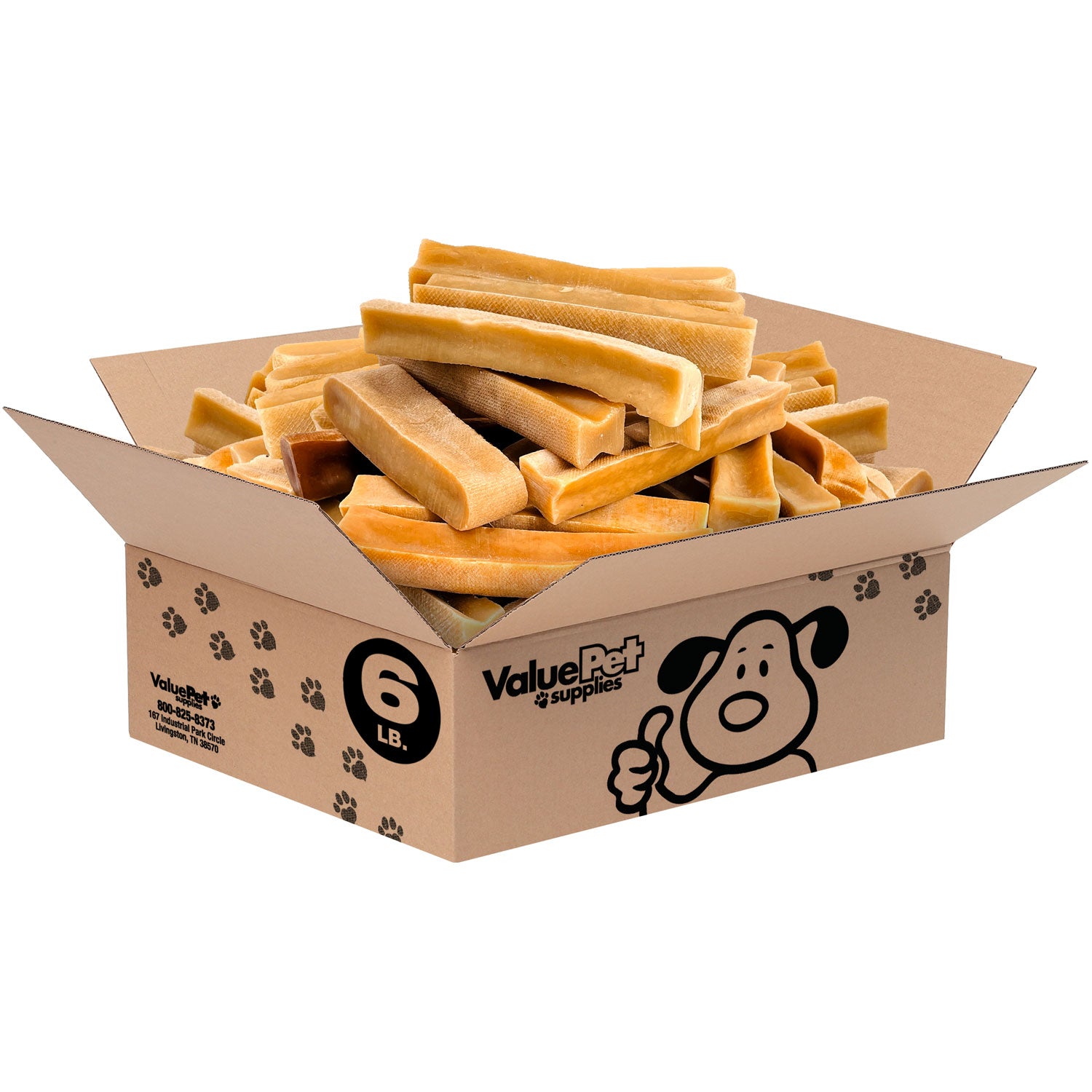 ValueBull Himalayan Yak Cheese Dog Chews, Large, 6 lb Bulk Pack - Large - 6 LB