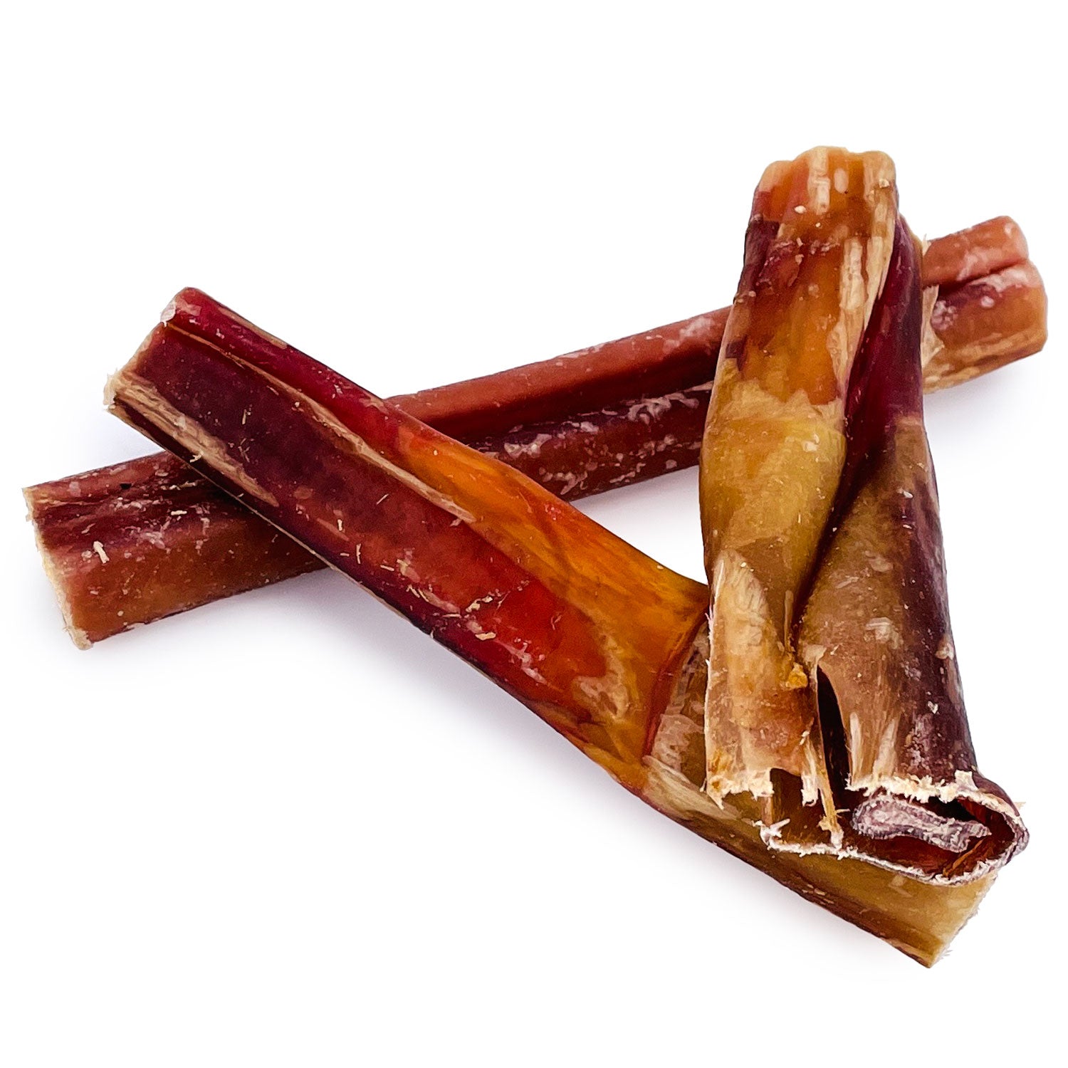 ValueBull Bully Sticks for Large Dogs, Thick 4-6 Inch, Varied Shapes, 50 Count - Thick - 50 Pieces