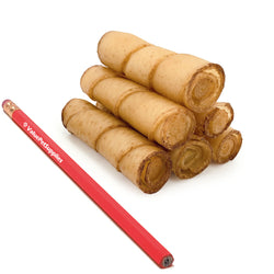 ValueBull USA Pig Skin Twist Rolls, 4-5 Inch, Smoked, 200 Count Bulk Pack - 200 Count