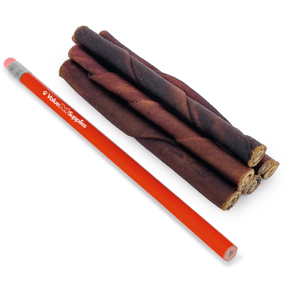 ValueBull USA Collagen Twists Dog Chews, 5 Inch, Natural Long-Lasting Dog Treats, 200 Count Bulk Pack - Twists - 200 Sticks