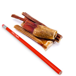 ValueBull Bully Sticks for Small Dogs, Extra Thin 4-6 Inch, Varied Shapes, 200 Count Bulk Pack - X-Thin - 200 Pieces