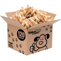 ValueBull Lamb Ears Dog Chews, Varied Shapes, Sizes & Colors, 120 ct Bulk Pack