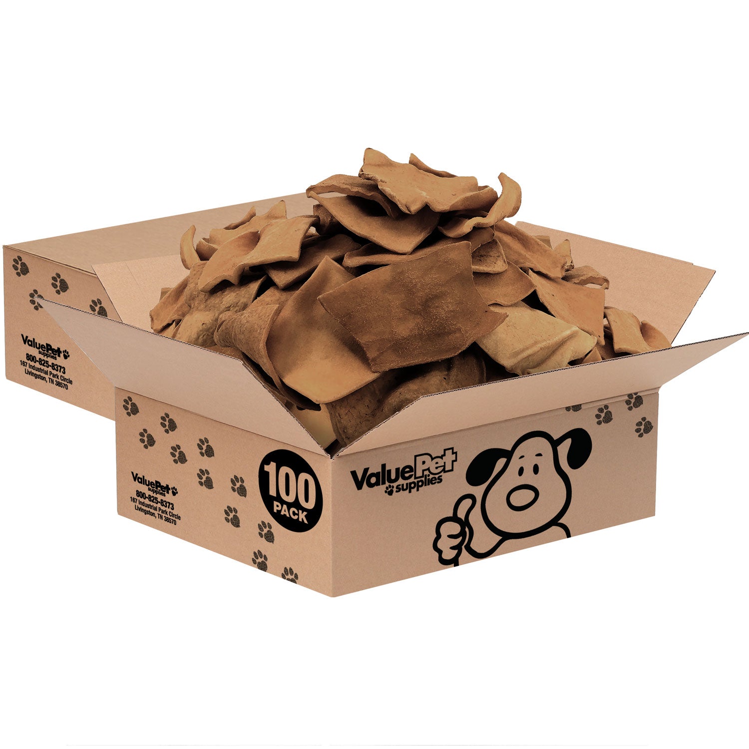 ValueBull USA Rawhide Chips, Smoked, 200 Count Bulk Pack - Smoked,200 Count