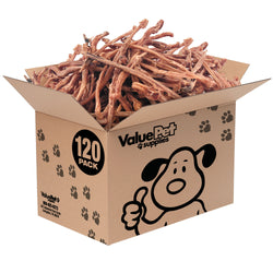 ValueBull Lamb Pizzle Sticks for Dogs, 120 Count Bulk Pack - Pizzles - 120 Sticks