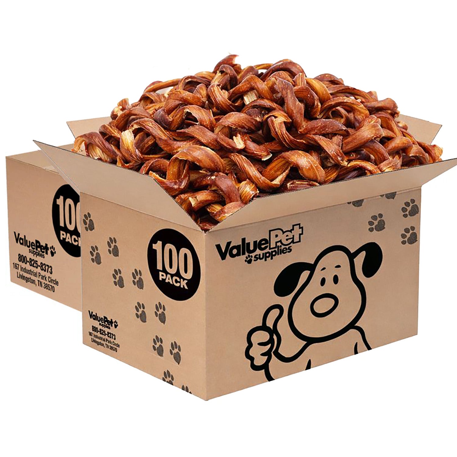 ValueBull Curly Bully Sticks, 6-9 Inch, 200 Count BULK PACK - Spirals - 200 Sticks