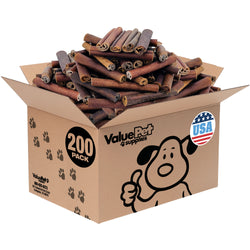 ValueBull USA Collagen Sticks for Dogs, 6 Inch Super Jumbo Chews, Natural Long-Lasting Dog Treats, 200 Count Wholesale Pack - X-Jumbo - 200 Sticks