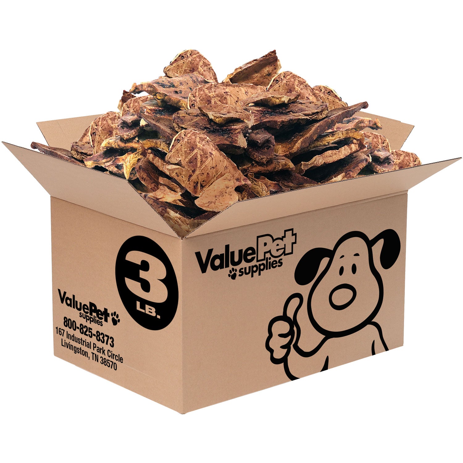 ValueBull Lamb Lung Dog Chews, Sliced, 3 Pounds - Lung - 3 Pound