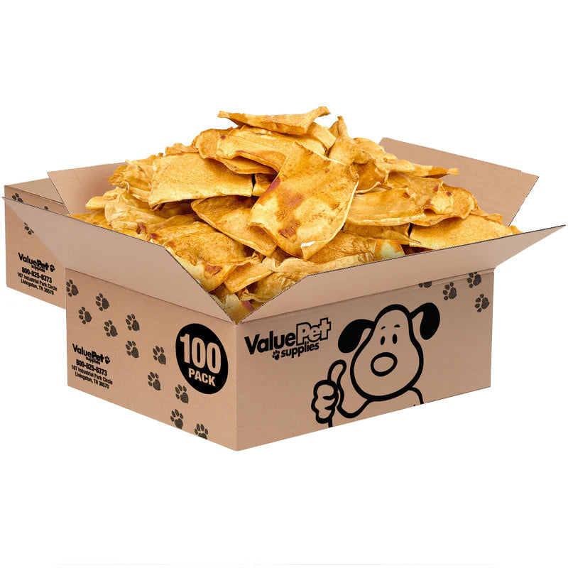 ValueBull USA Beef Rawhide Chips for Dogs, Chicken, 200 Count Bulk Pack - Chicken - 200 Chips