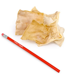ValueBull USA Beef Rawhide Chips for Dogs, 100 Count Bulk Pack - Natural - 100 Chips