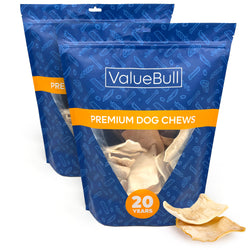 ValueBull USA Rawhide Chips, 4 Pound - Natural,1 Pound (Pack of 4)