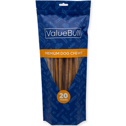 ValueBull Odor Free Bully Sticks for Small Dogs, Thin 12 Inch, 25 Count